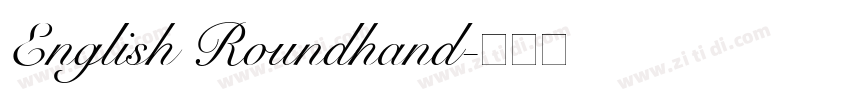 English Roundhand字体转换